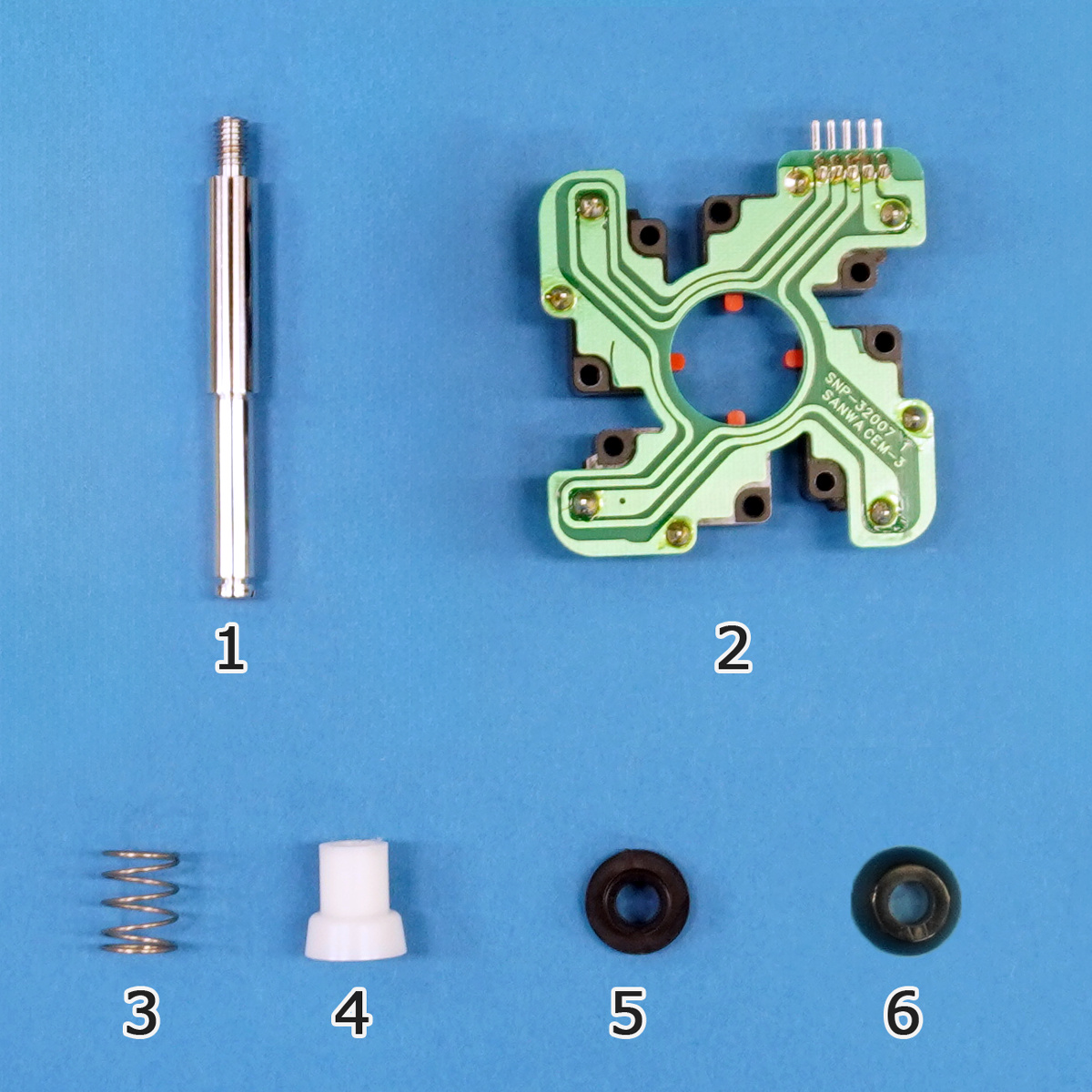 【三和電子】 ジョイスティックレバー JLX-TP-8シリーズ メンテナンス用交換パーツ